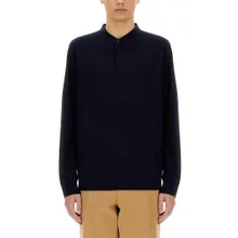 Paul Smith - Relaxed Fit Merino Wool Polo Shirt - Größe S - blau Paul Smith - Relaxed Fit Merino Wool Polo Shirt - Größe S - blau