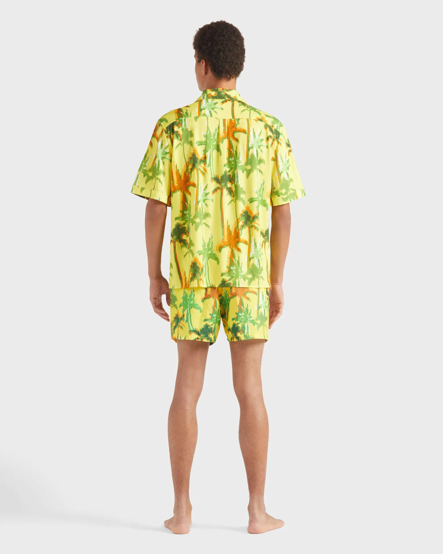 Vilebrequin - Palms Offset Hemd Aus Baumwolle Für Herren - Hemd - Charli - Gelb - Größe XXXL – Bild 4