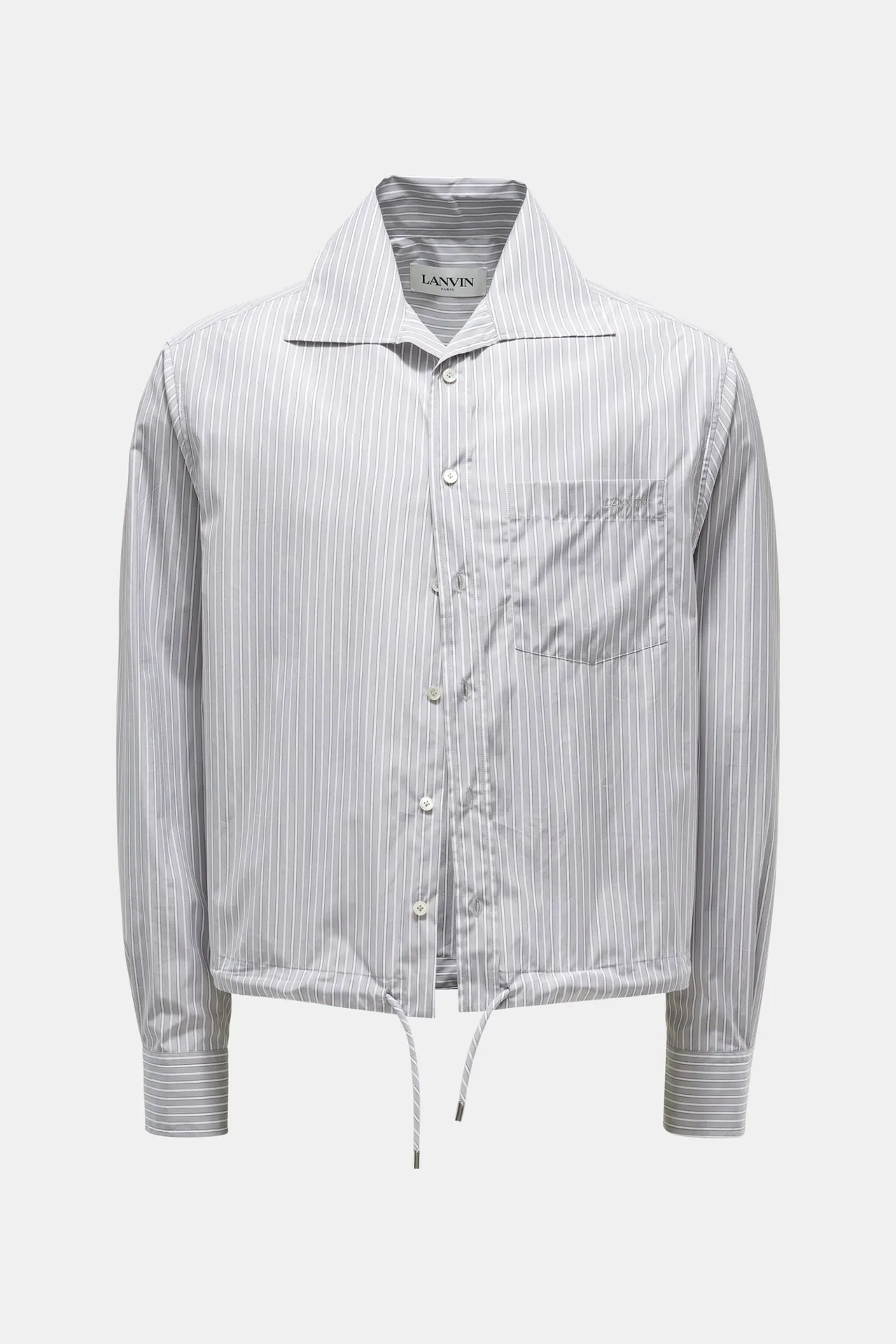 Lanvin - Herren - Casual Hemd hellgrau/weiß gestreift Lanvin - Herren - Casual Hemd hellgrau/weiß gestreift