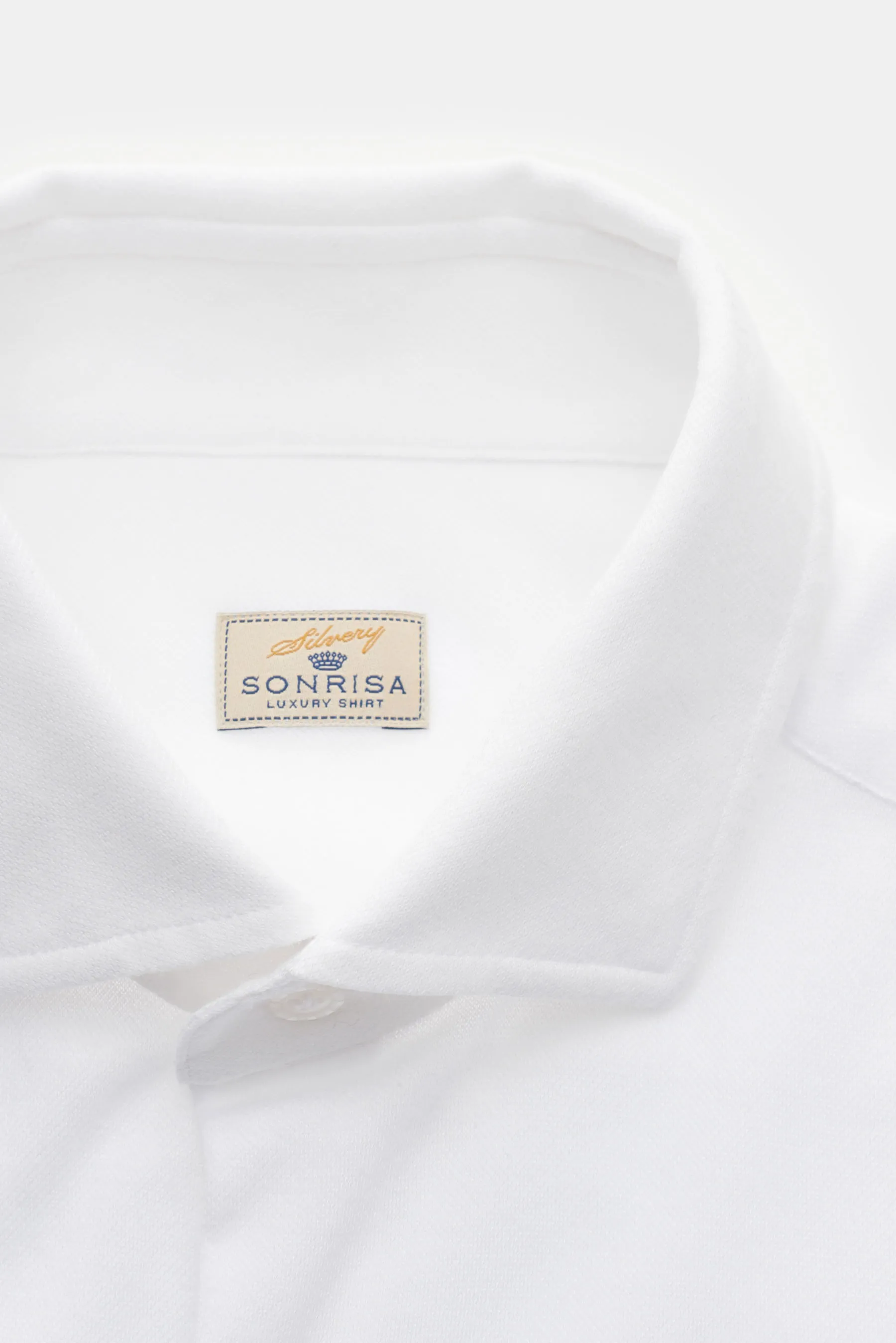 Sonrisa - Herren - Piqué-Hemd Haifisch-Kragen weiß – Bild 2