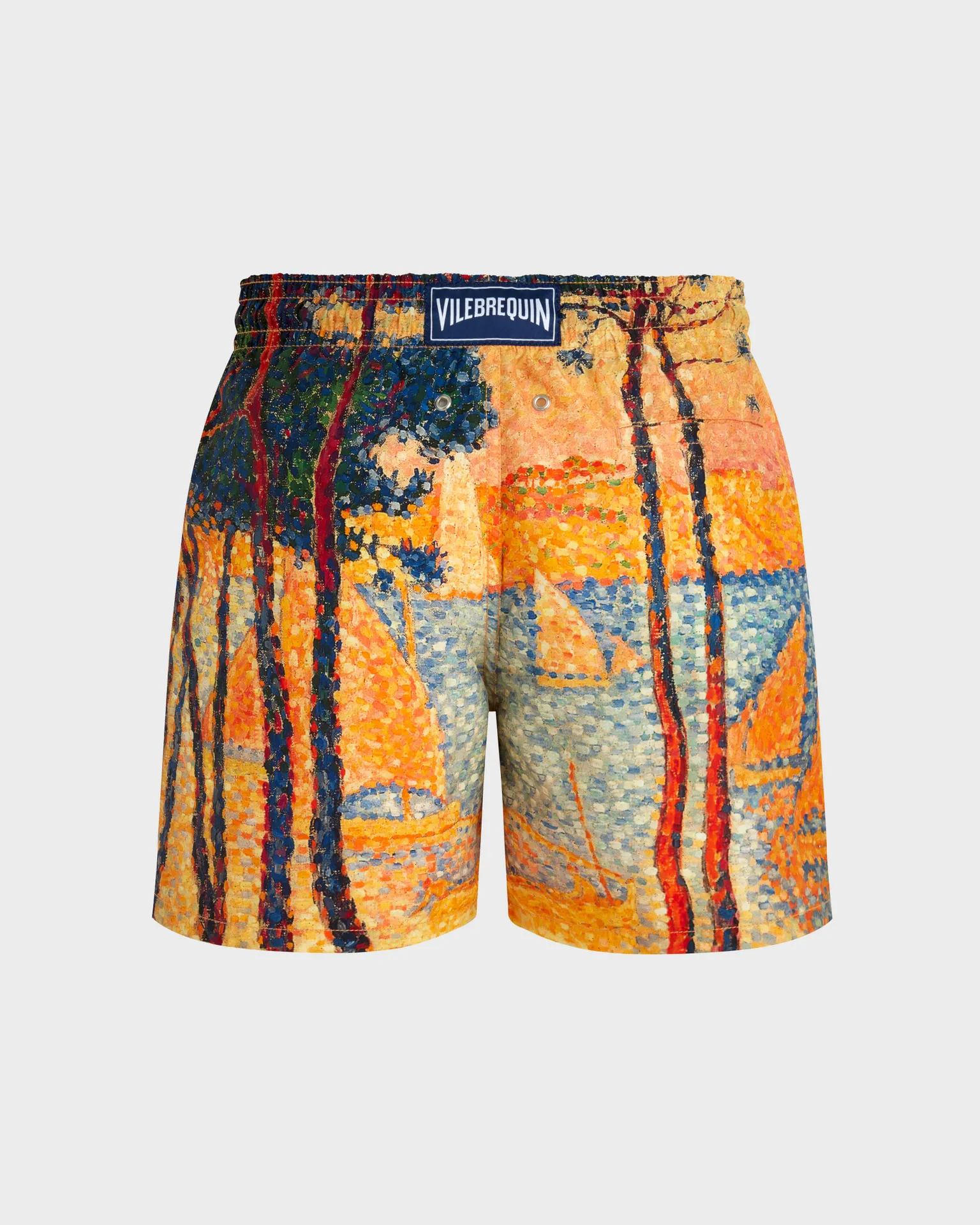 Vilebrequin - Voile Et Pins 360° Badeshorts Für Herren - Vilebrequin X Paul Signac - Bademode - Moopea - Gelb - Größe XXL – Bild 2