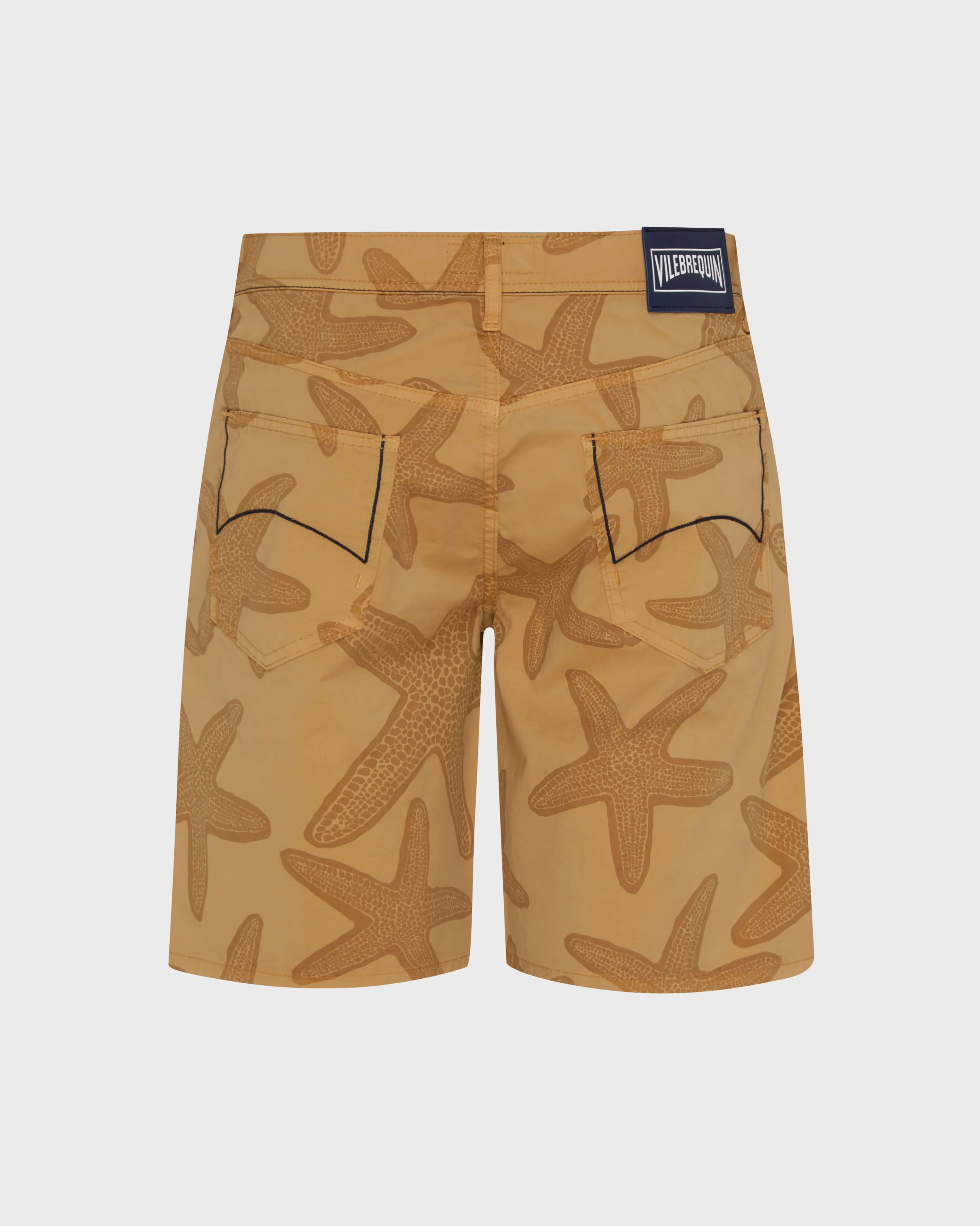 Vilebrequin - Gabardine-bermudashorts Mit Starfish Darkening-print Für Herren - Bermuda - Garonne - Marone - Größe 36 – Bild 2
