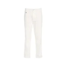 Paolo Pecora - Pleated Chinos - Größe 44 - weiß Paolo Pecora - Pleated Chinos - Größe 44 - weiß