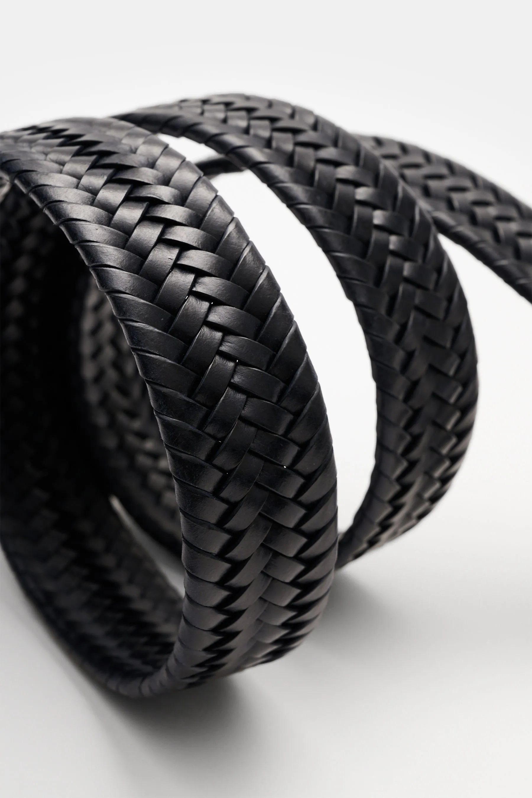 Veneta Cinture - Herren - Flechtgürtel navy – Bild 3