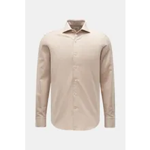 Gherardi - Herren - Casual Hemd Haifisch-Kragen beige Gherardi - Herren - Casual Hemd Haifisch-Kragen beige