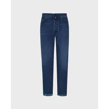 Vilebrequin - Tropical Flowers Denimhose Im 5-taschen-design Für Herren - Jeanshose - Gbetta18 - Blau - Größe 33 Vilebrequin - Tropical Flowers Denimhose Im 5-taschen-design Für Herren - Jeanshose - Gbetta18 - Blau - Größe 33