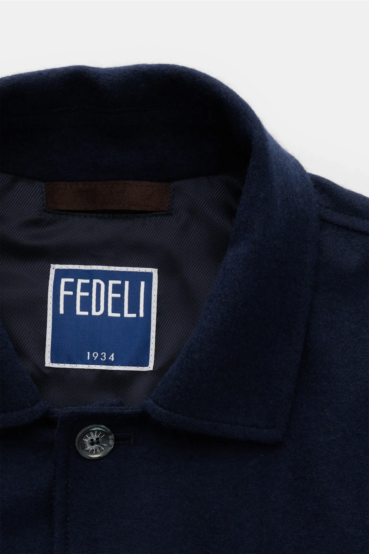 Fedeli - Herren - Cashmere Flanell-Jacke 'Oxford' navy – Bild 3