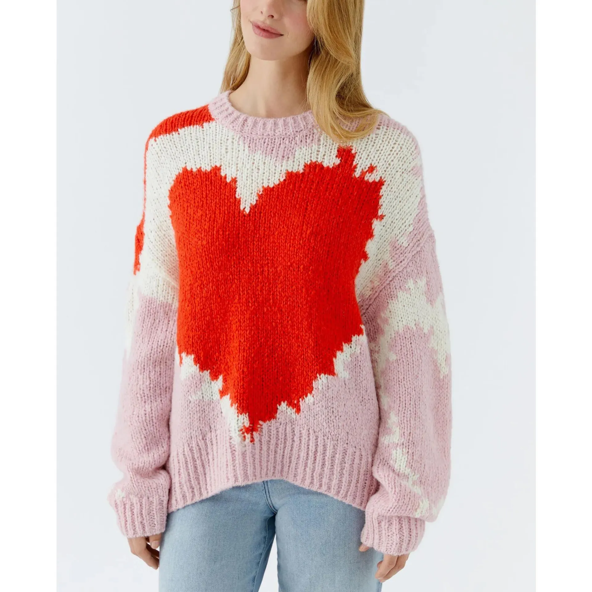 Oui - Pullover - Größe 42 DAMEN - rosa – Bild 2