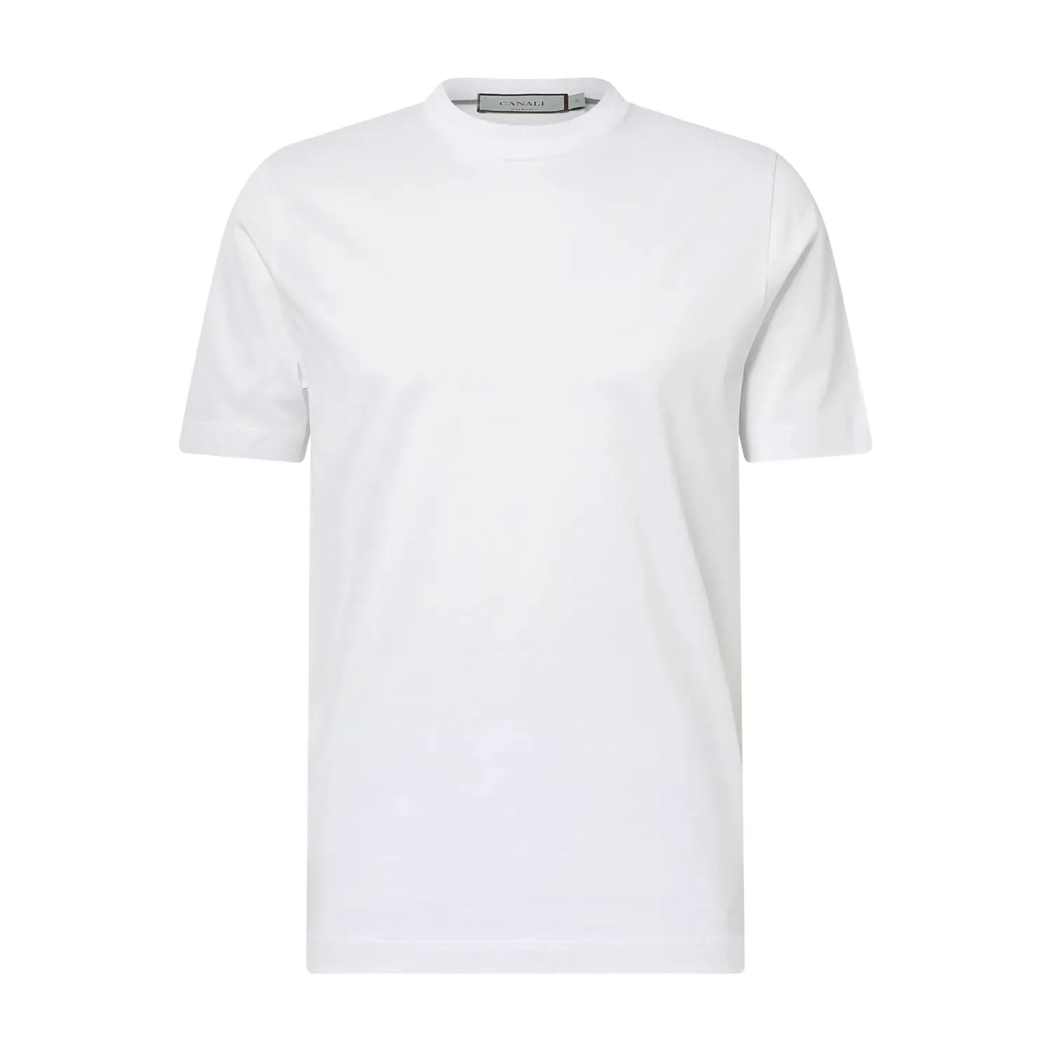 Canali - T-Shirt aus Baumwolle - Größe 52 - weiß Canali - T-Shirt aus Baumwolle - Größe 52 - weiß