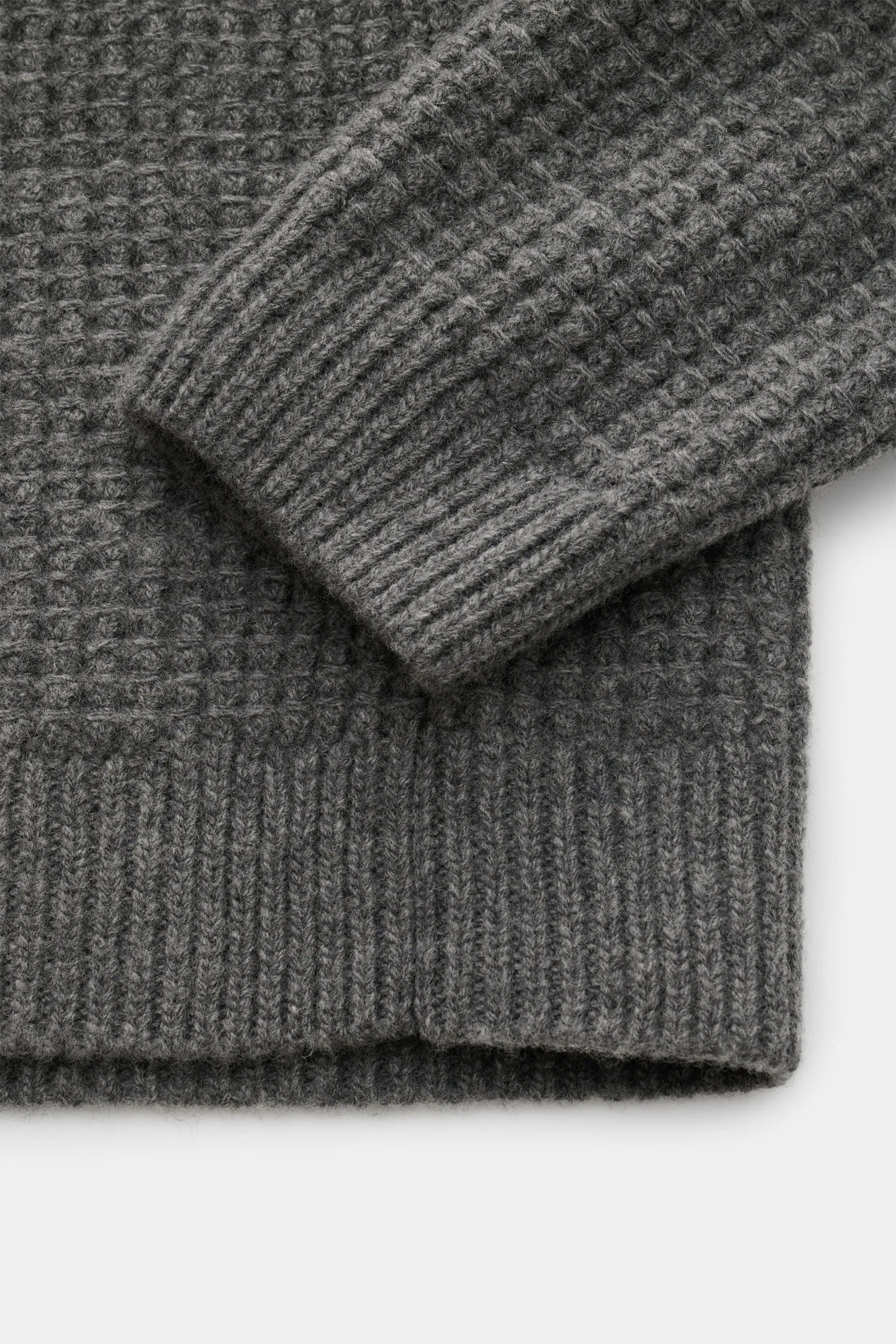 Closed - Herren - Strickpolo grau – Bild 3