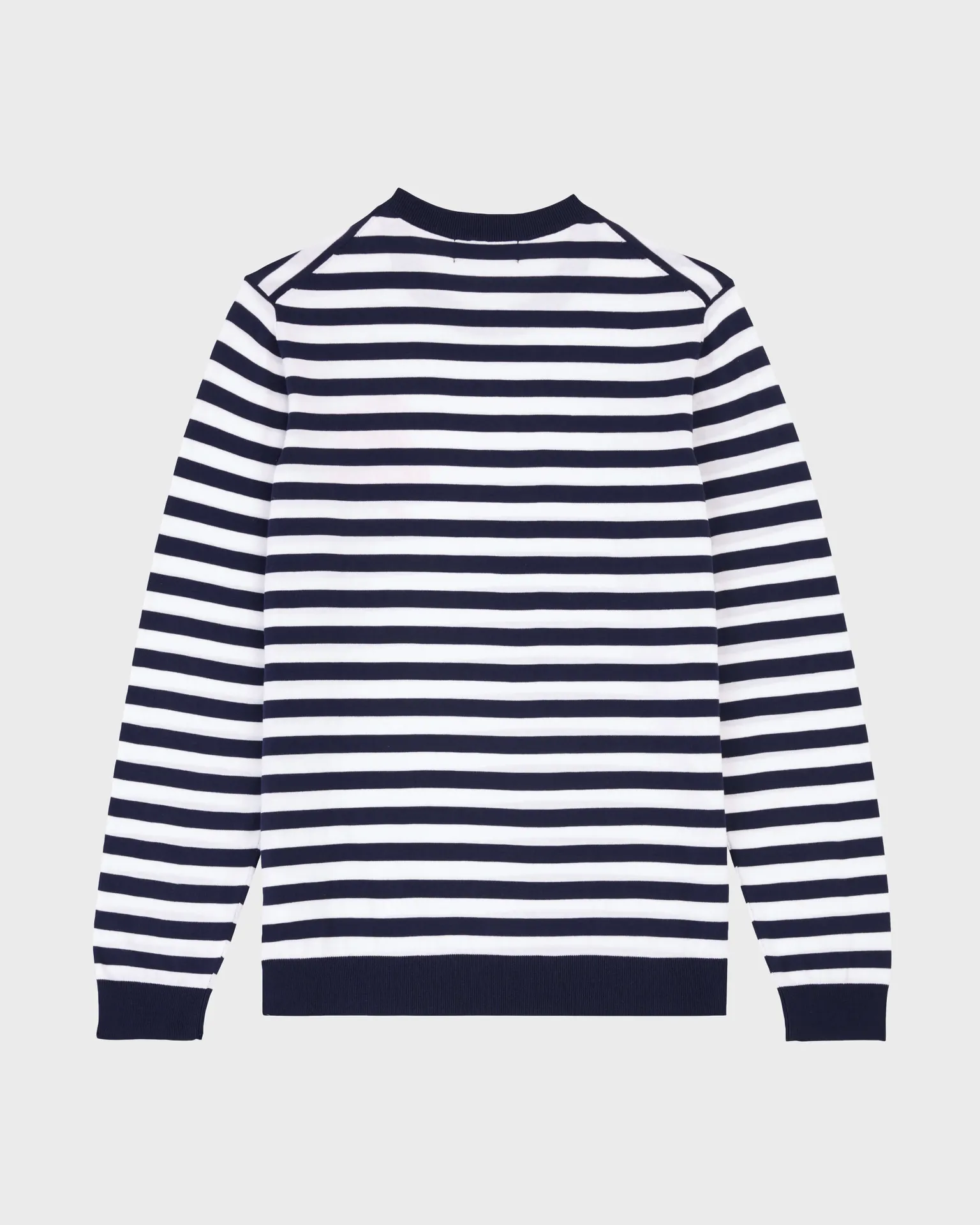 Vilebrequin - Gestreifter Baumwollpullover Mit Rundhalsausschnitt Für Herren - Pullover - Porcros - Blau - Größe XXXL – Bild 2