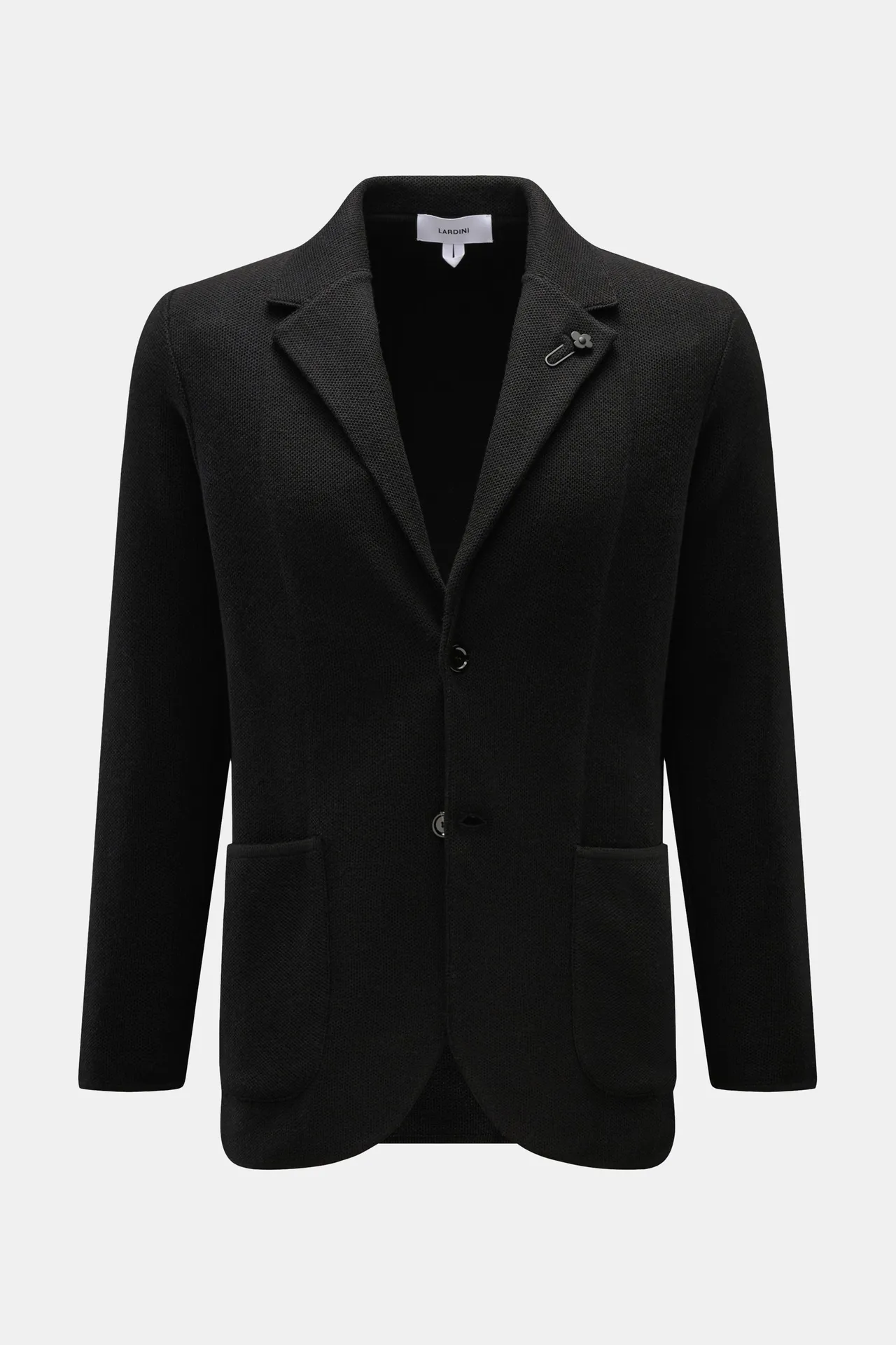 Lardini - Herren - Strickblazer schwarz – Bild 3