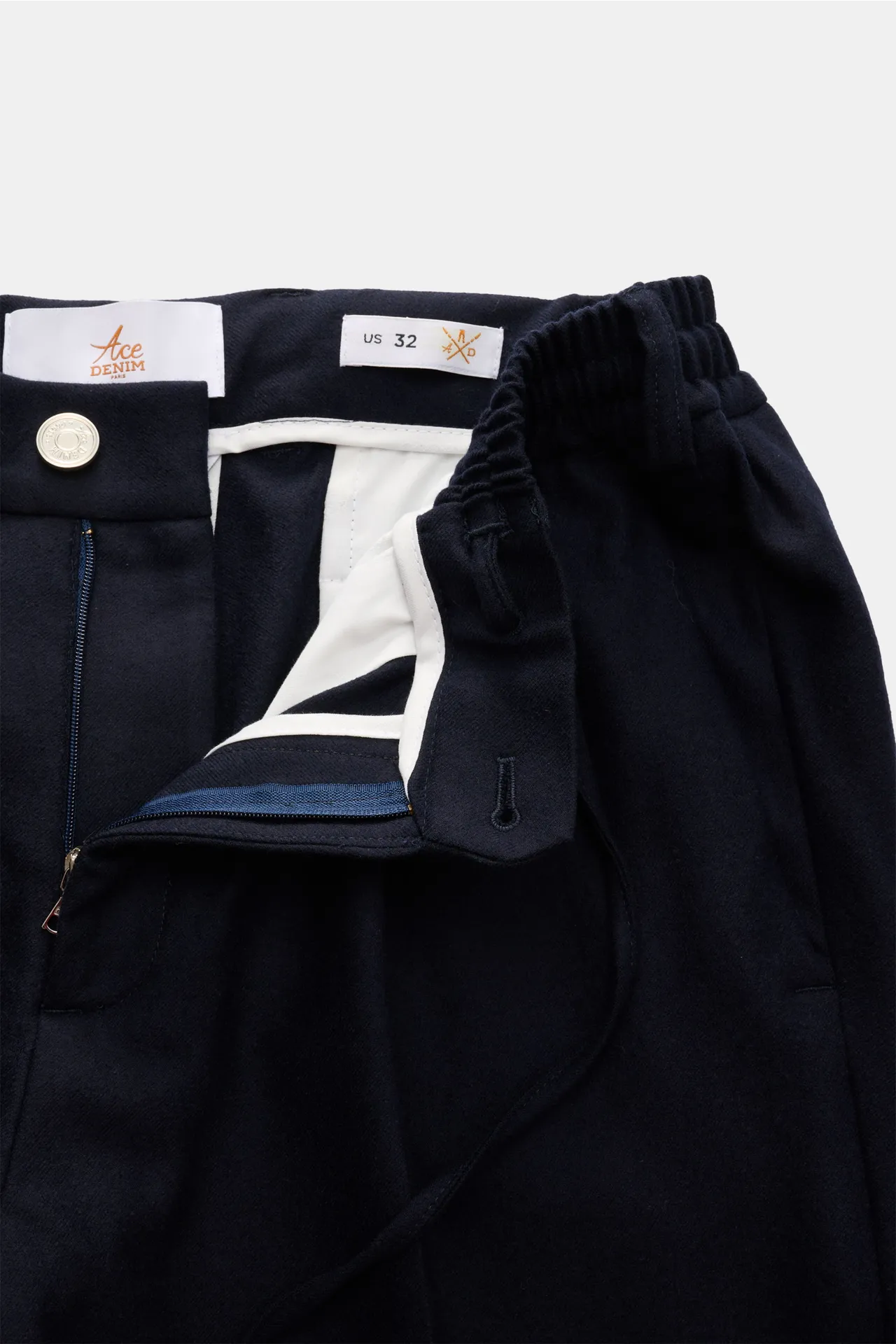 Ace Denim - Herren - Woll-Jogpants navy – Bild 4