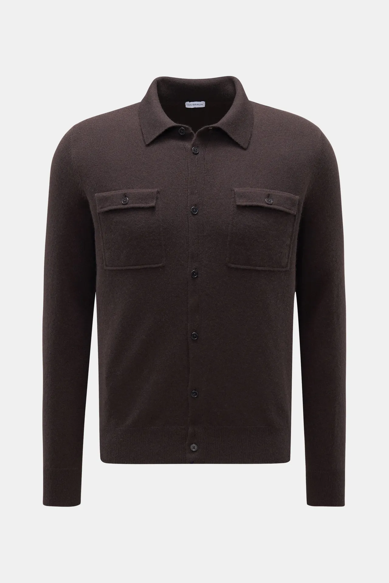 von Braun - Herren - Cashmere Cardigan dunkelbraun von Braun - Herren - Cashmere Cardigan dunkelbraun