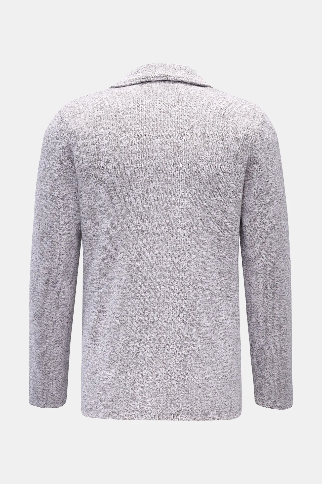 Maurizio Baldassari - Herren - Strickblazer braun/weiß meliert – Bild 3