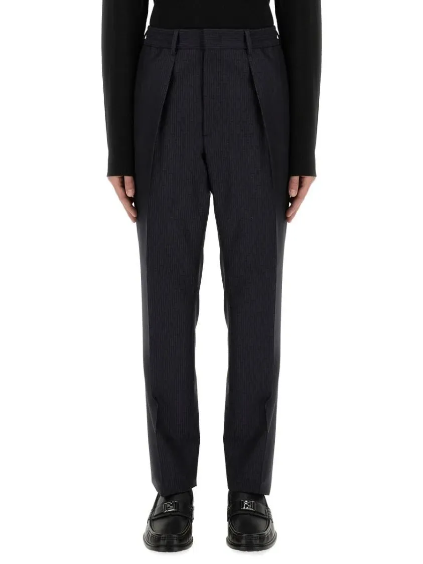 Fendi - Tailored Wool Trousers - Größe 52 - schwarz Fendi - Tailored Wool Trousers - Größe 52 - schwarz