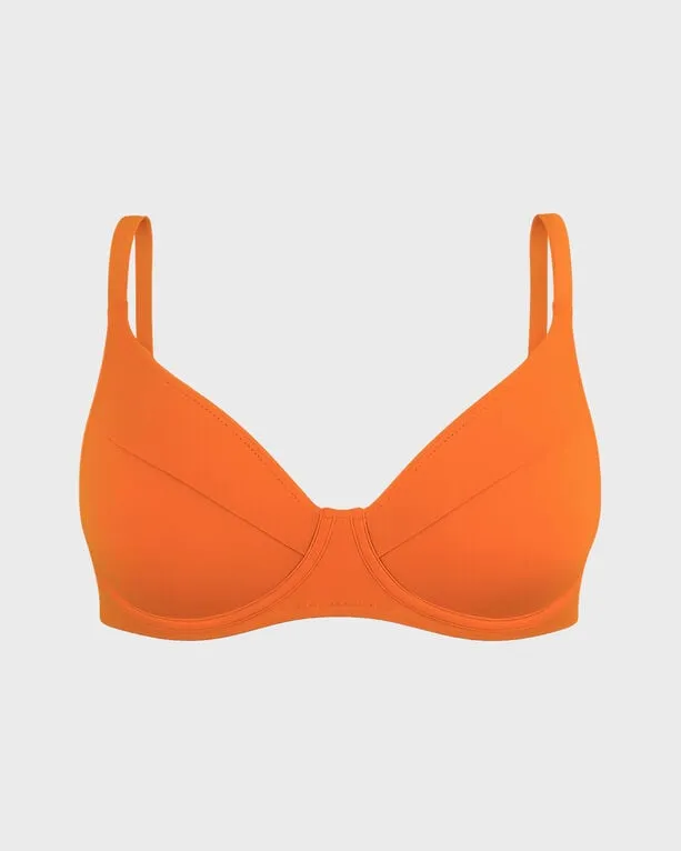 Vilebrequin - Solid Bikinioberteil Mit Bügel Für Damen - Bademode - Leona - Orange - Größe M Vilebrequin - Solid Bikinioberteil Mit Bügel Für Damen - Bademode - Leona - Orange - Größe M