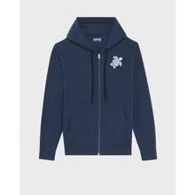Vilebrequin - Baumwoll-cardigan Mit Durchgehendem Reißverschluss Und Großer Schildkrötenstickerei Für Herren - Sweatshirt - Malanti - Blau - Größe L Vilebrequin - Baumwoll-cardigan Mit Durchgehendem Reißverschluss Und Großer Schildkrötenstickerei Für Herren - Sweatshirt - Malanti - Blau - Größe L