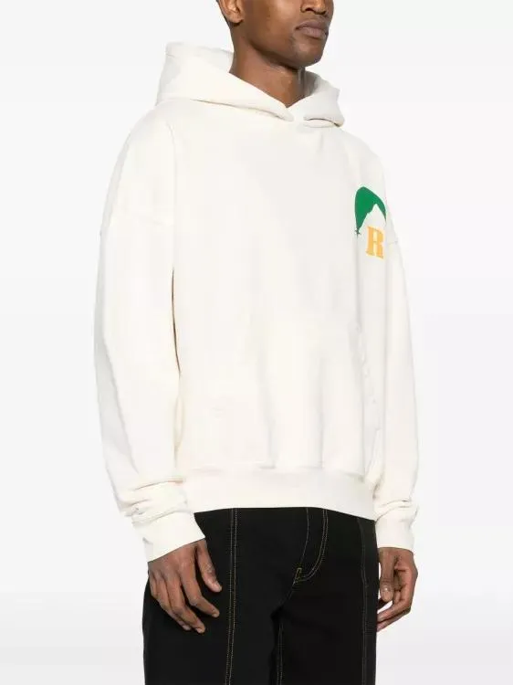 Rhude - Moonlight Cotton Hoodie - Größe M - beige – Bild 3