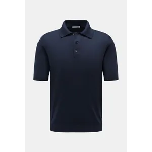 Malo - Herren - Kurzarm-Strickpolo navy Malo - Herren - Kurzarm-Strickpolo navy