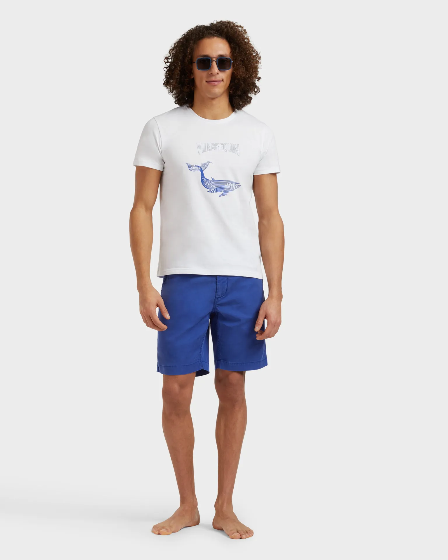 Vilebrequin - Placed Whale T-shirt Aus Bio-baumwolle Für Herren - T-shirt - Thom - Weiss - Größe M – Bild 5