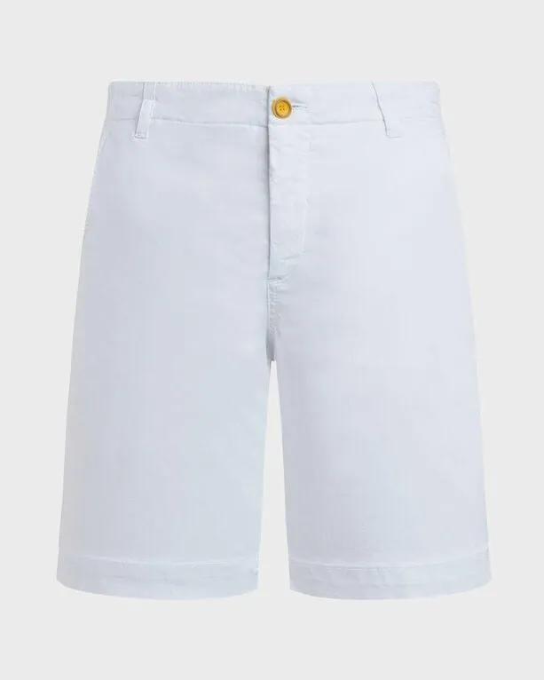 Vilebrequin - Men Satin Cotton Bermuda Shorts Solid - Bermuda - Belin - Weiss - Größe L Vilebrequin - Men Satin Cotton Bermuda Shorts Solid - Bermuda - Belin - Weiss - Größe L