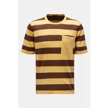 04651/ A trip in a bag - Herren - Kurzarm-Pullover %27Striped Tee%27 gelb/braun gestreift 04651/ A trip in a bag - Herren - Kurzarm-Pullover %27Striped Tee%27 gelb/braun gestreift