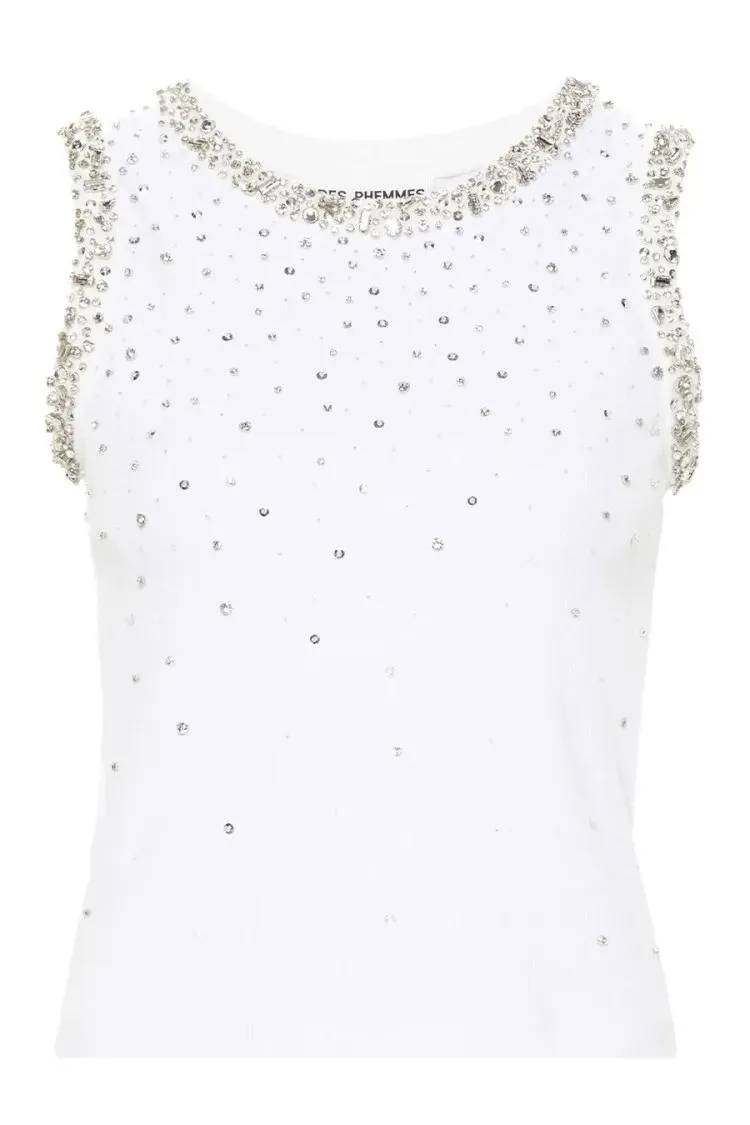 Des Phemmes - White Cotton Top - Größe 40 - weiß Des Phemmes - White Cotton Top - Größe 40 - weiß