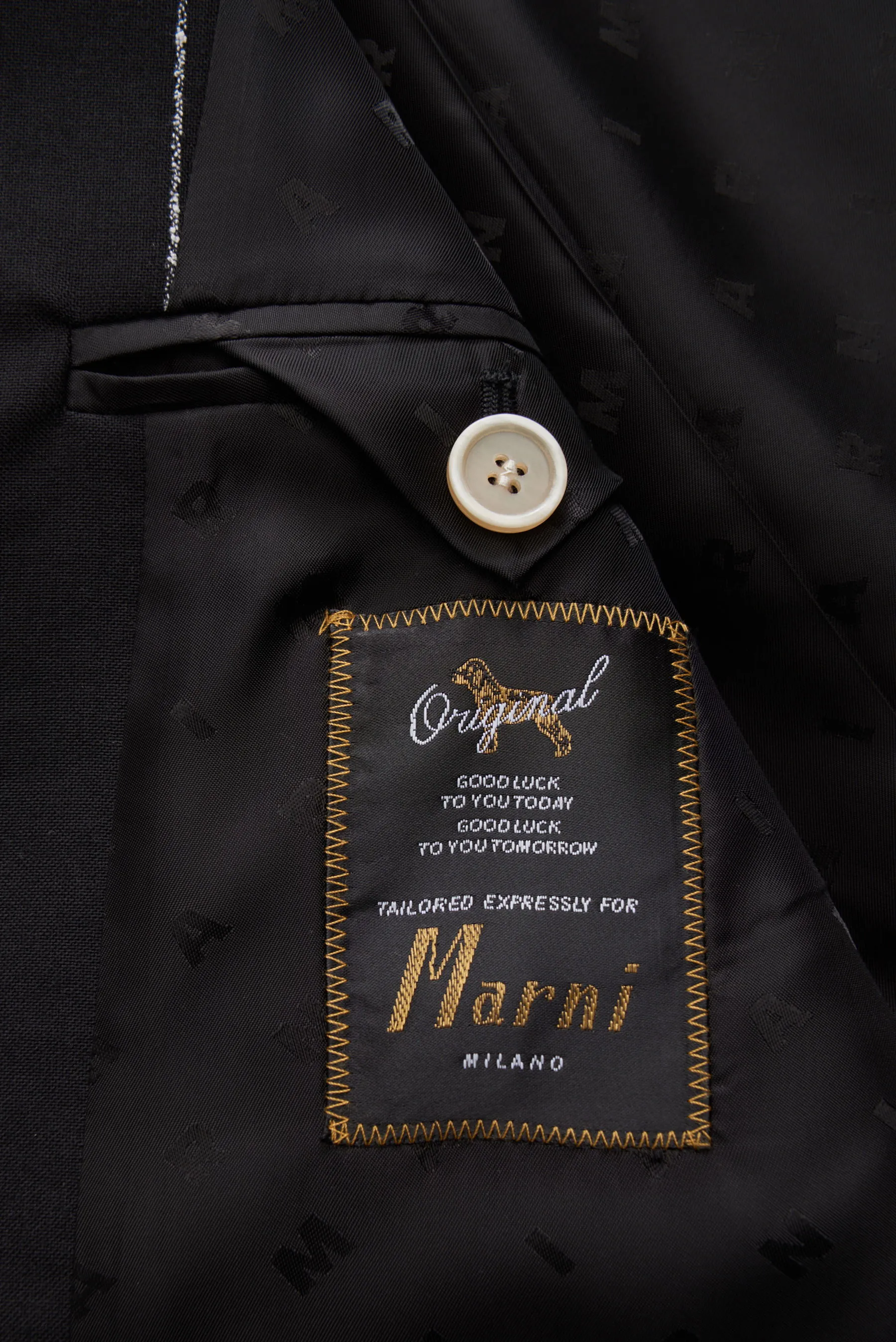 Marni - Herren - Sakko schwarz/weiß gestreift – Bild 3