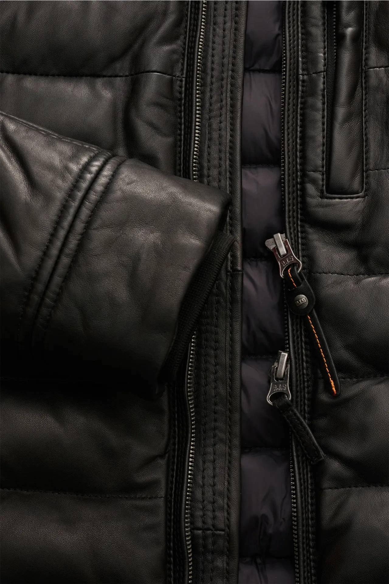 Parajumpers - Herren - Lederjacke 'Ernie' schwarz – Bild 4