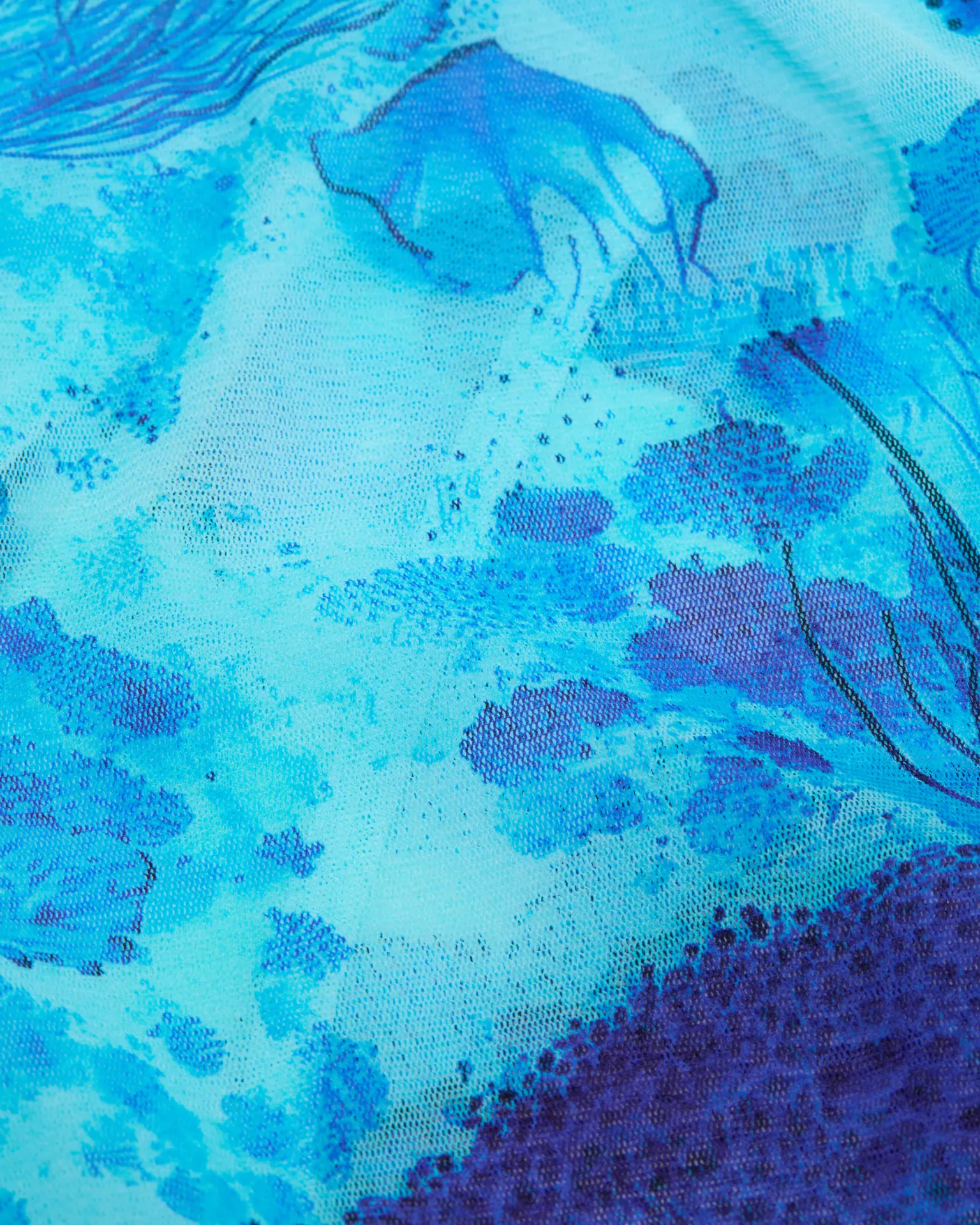 Vilebrequin - Coral Reef T-shirt Mit Tüll Für Damen - T-shirt - Lillie - Blau - Größe M – Bild 6