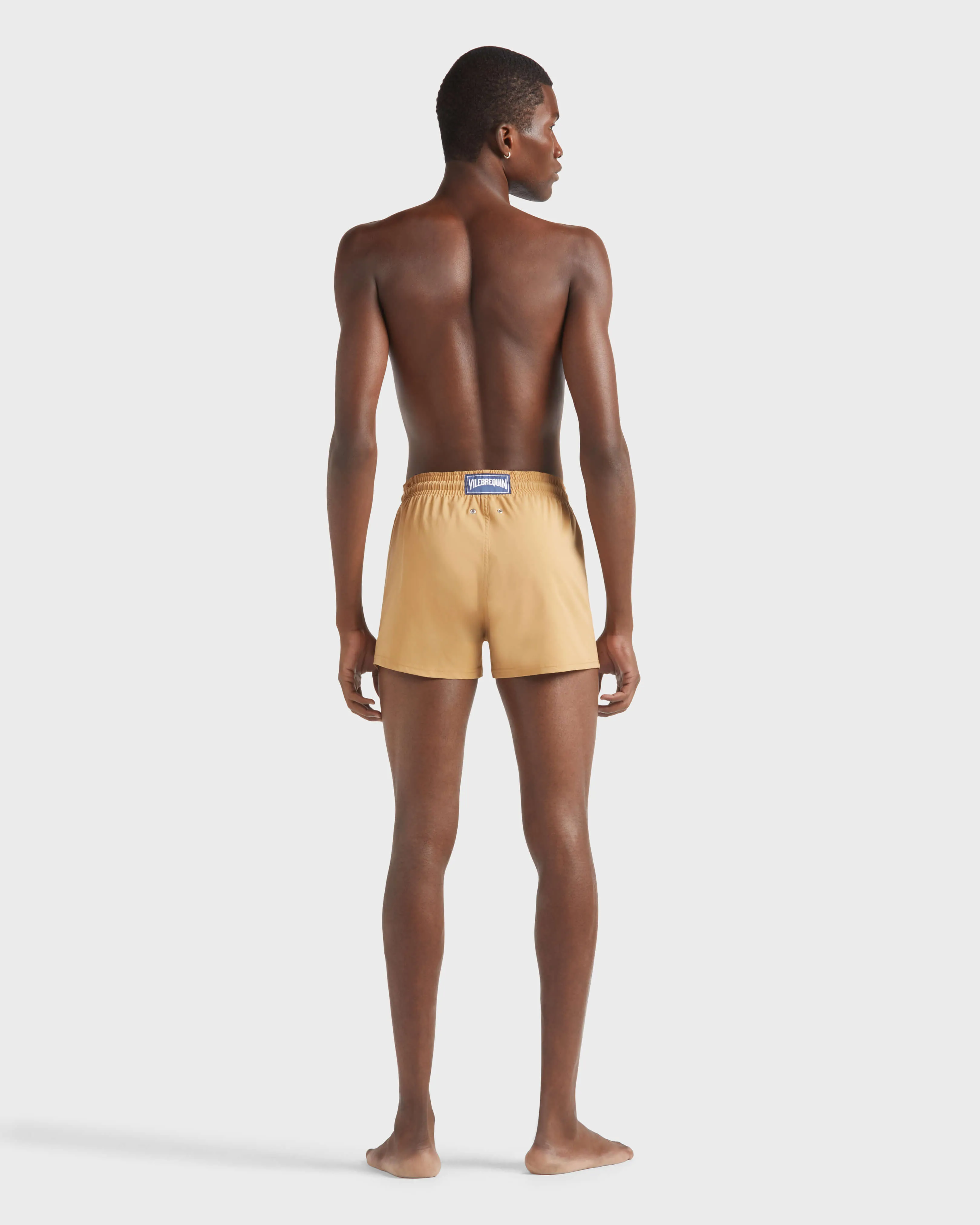 Vilebrequin - Kurze Und Figurbetonte Einfarbige Stretch-bademode Für Herren - Bademode - Man - Marone - Größe XL – Bild 4