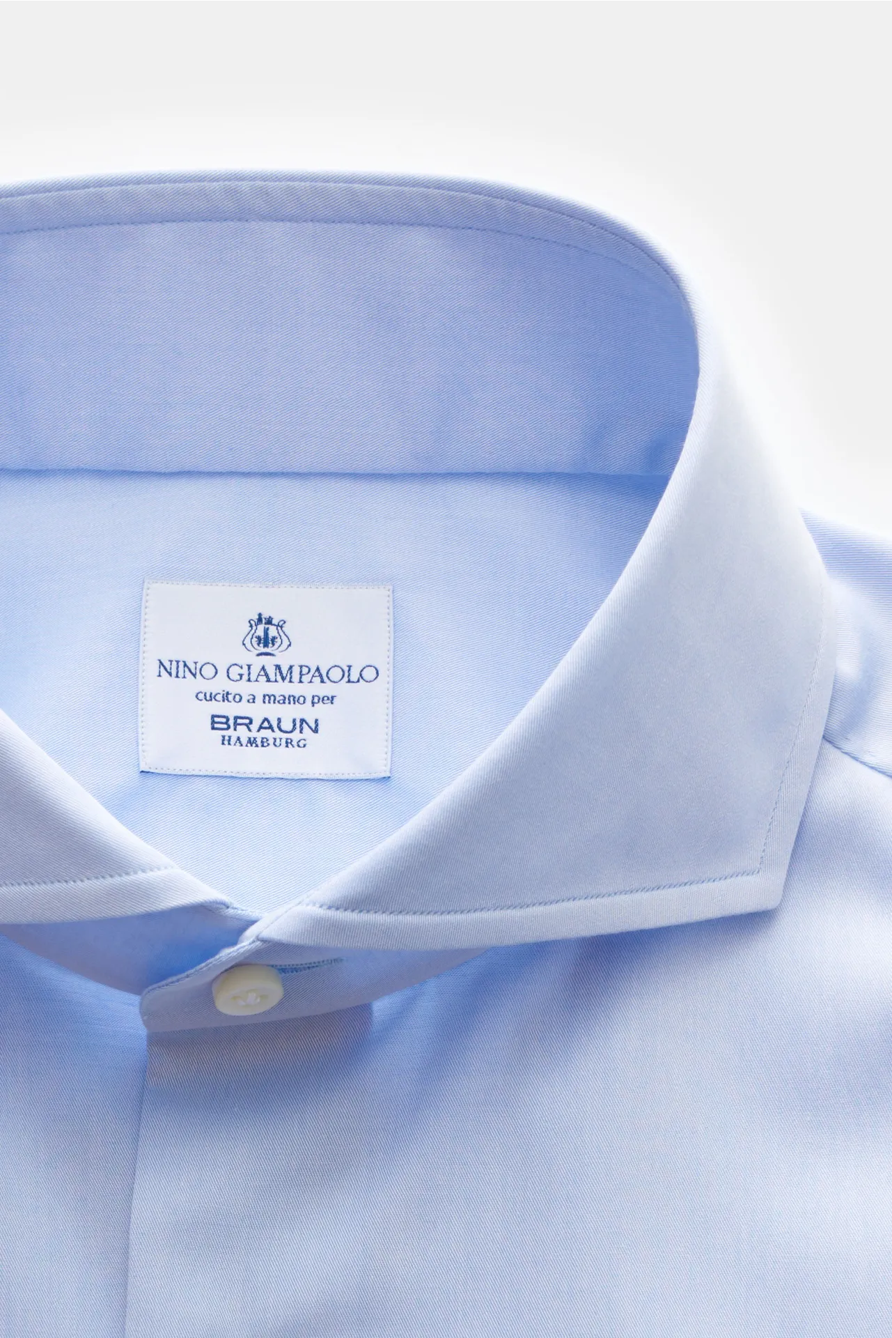 Giampaolo - Herren - Business Hemd Haifisch-Kragen hellblau – Bild 2