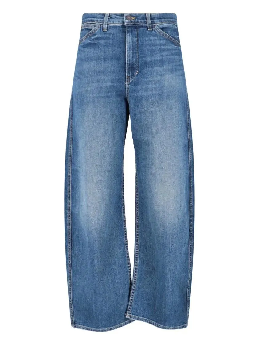NILI LOTAN - Wide-Leg Jeans With Mid-Blue Wash - Größe 24 - blau NILI LOTAN - Wide-Leg Jeans With Mid-Blue Wash - Größe 24 - blau