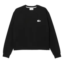 Lacoste - Lacoste LACOSTE Damen Sweatshirt, Rundhals - Loung - Größe XS - schwarz Lacoste - Lacoste LACOSTE Damen Sweatshirt, Rundhals - Loung - Größe XS - schwarz