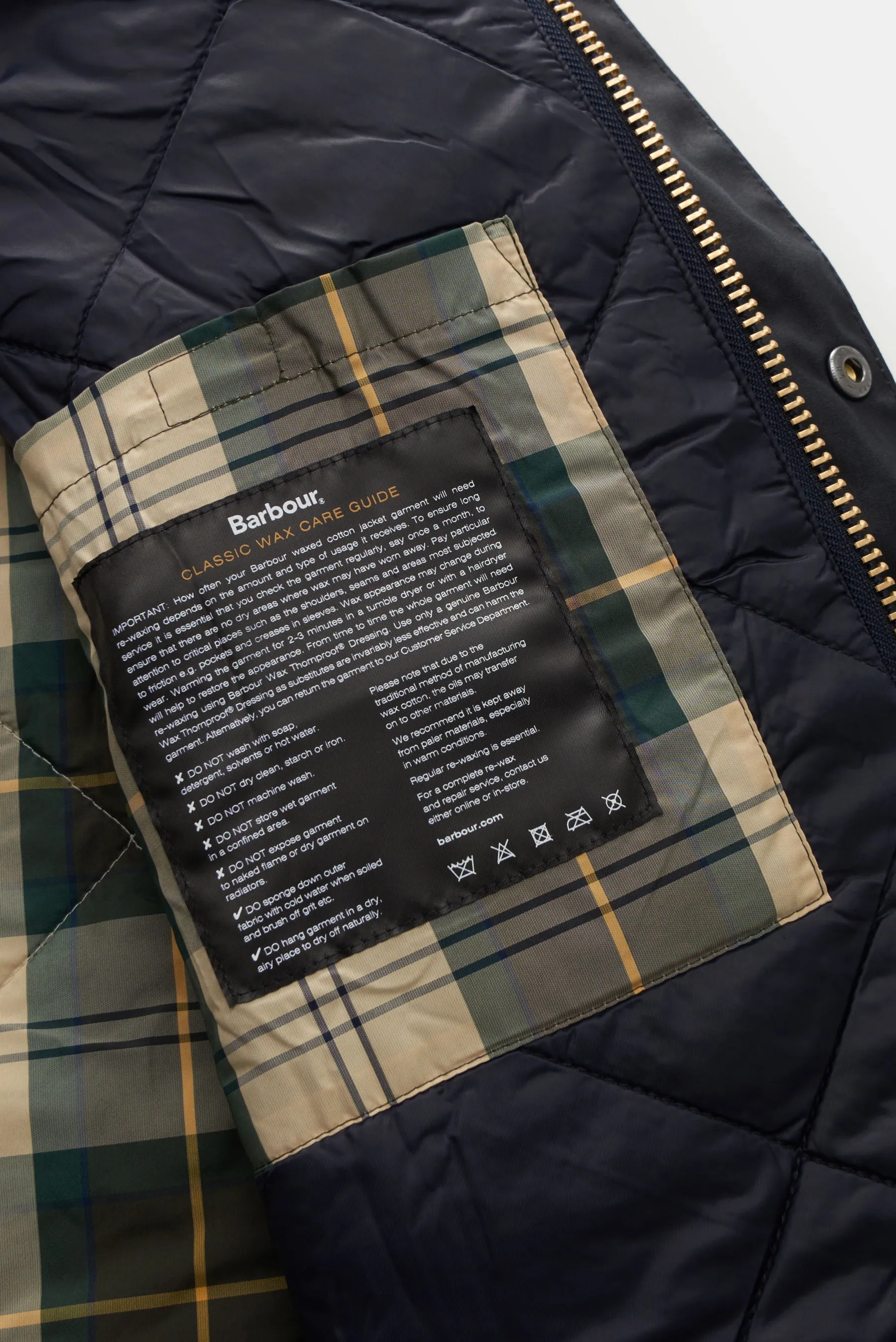 Barbour - Herren - Wachsjacke 'Reelin Wax' dark navy – Bild 7