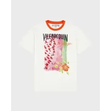 Vilebrequin - Vilebrequin La Plage From The Sky T-shirt Aus Baumwolle Für Herren - T-shirt - Portisol - Weiss - Größe L Vilebrequin - Vilebrequin La Plage From The Sky T-shirt Aus Baumwolle Für Herren - T-shirt - Portisol - Weiss - Größe L