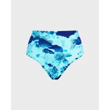 Vilebrequin - Coral Reef Bikinihose Mit Hohem Bund Für Damen - Bademode - Frosty - Blau - Größe XL Vilebrequin - Coral Reef Bikinihose Mit Hohem Bund Für Damen - Bademode - Frosty - Blau - Größe XL