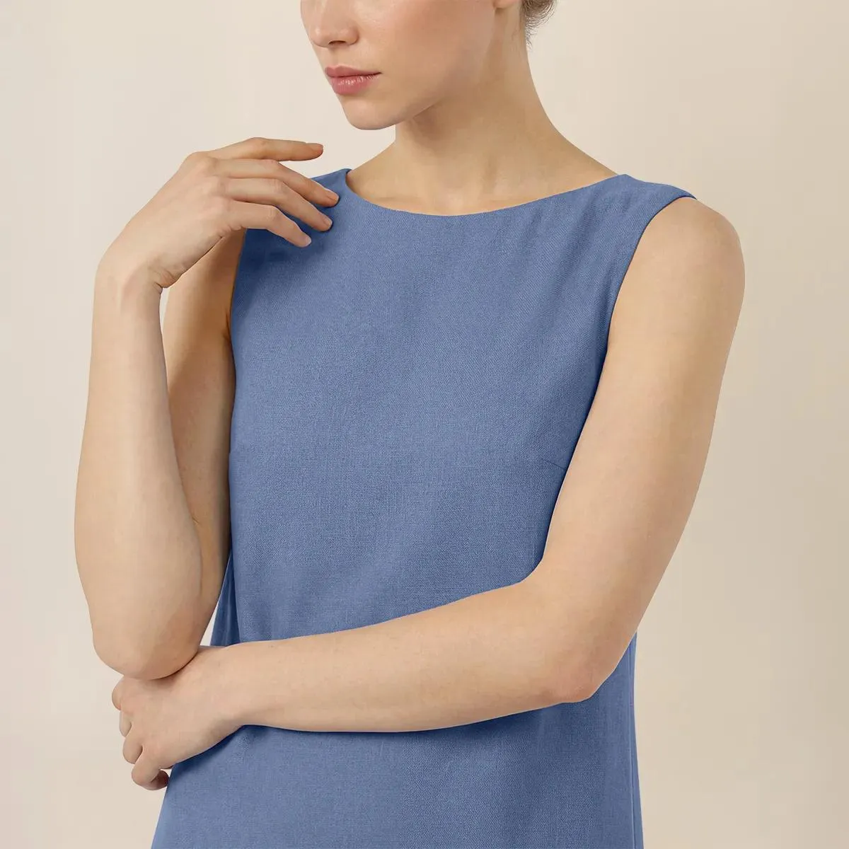 Apart - Kleid mit Federn - Größe 38 - blau – Bild 3
