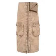 Paris Best - Maxi Cargo Skirt In Brown Cotton - Größe 38 - beige Paris Best - Maxi Cargo Skirt In Brown Cotton - Größe 38 - beige