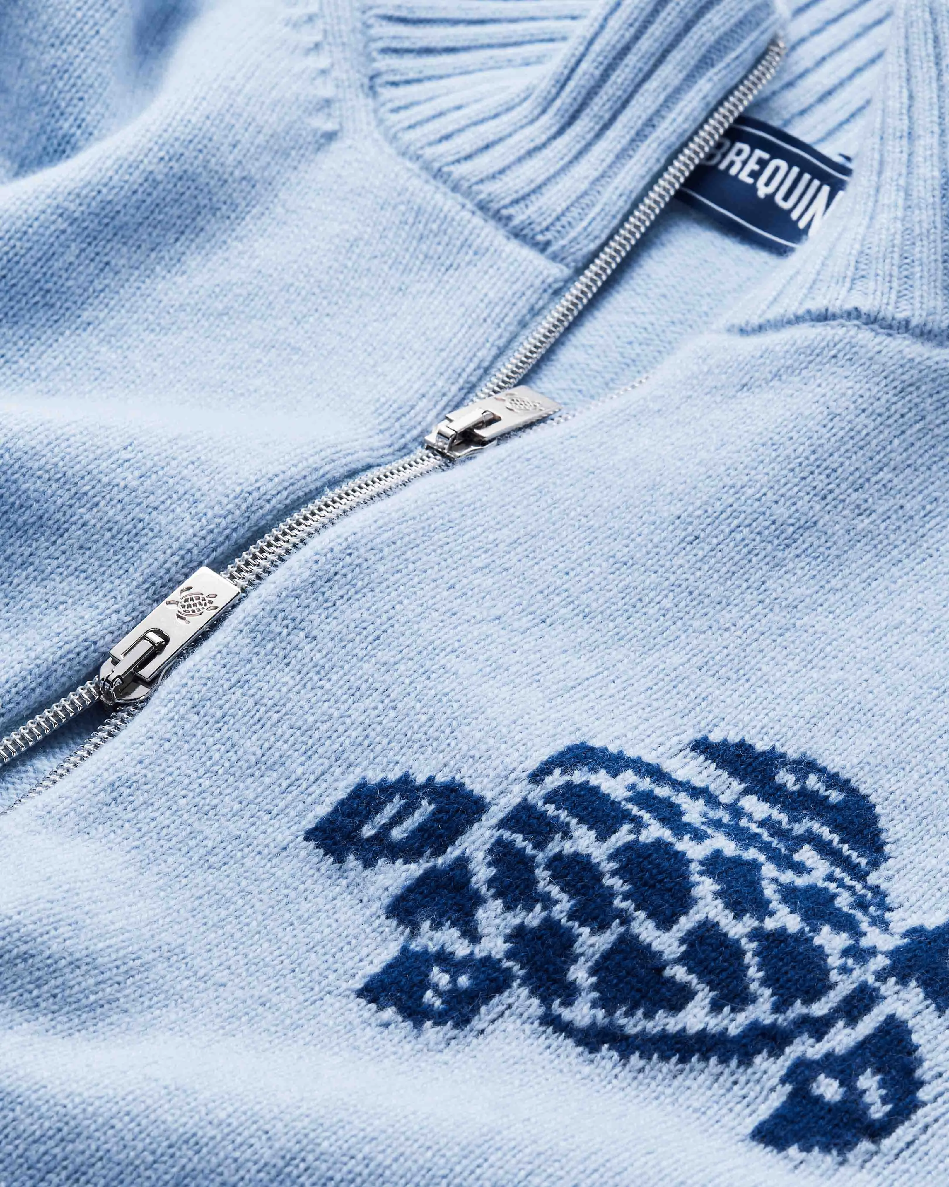 Vilebrequin - Turtle Pulloverjacke Aus Kaschmir Und Wolle Für Herren - Pullover - Juan - Blau - Größe XL – Bild 5