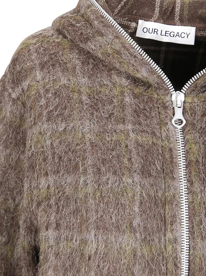 Our Legacy - Hooded Sweatshirt With Full Zip - Größe 38 - braun – Bild 2