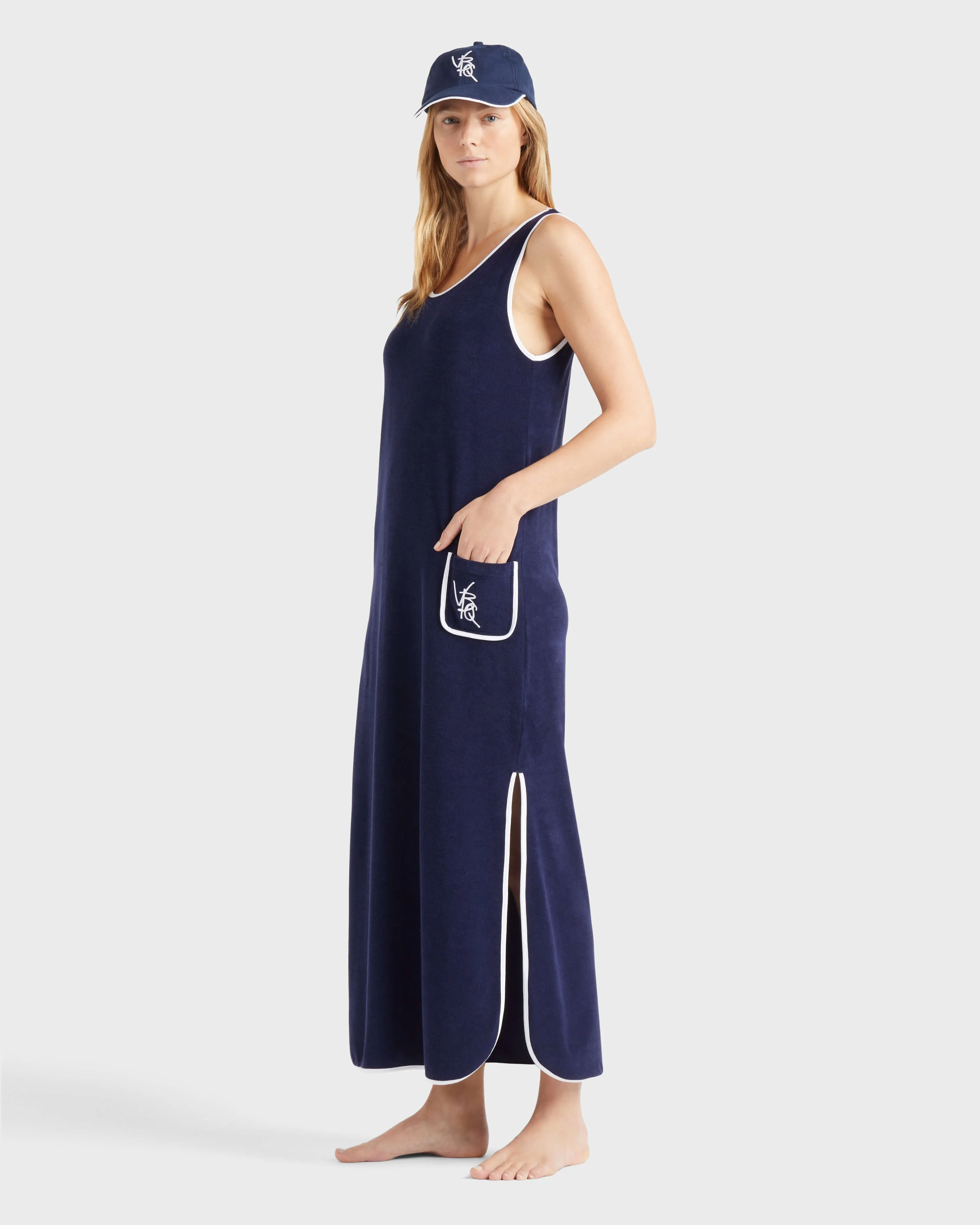 Vilebrequin - Vbq Line Tankkleid Aus Frottee Für Damen - Kleid - Lindsay - Blau - Größe XS – Bild 5