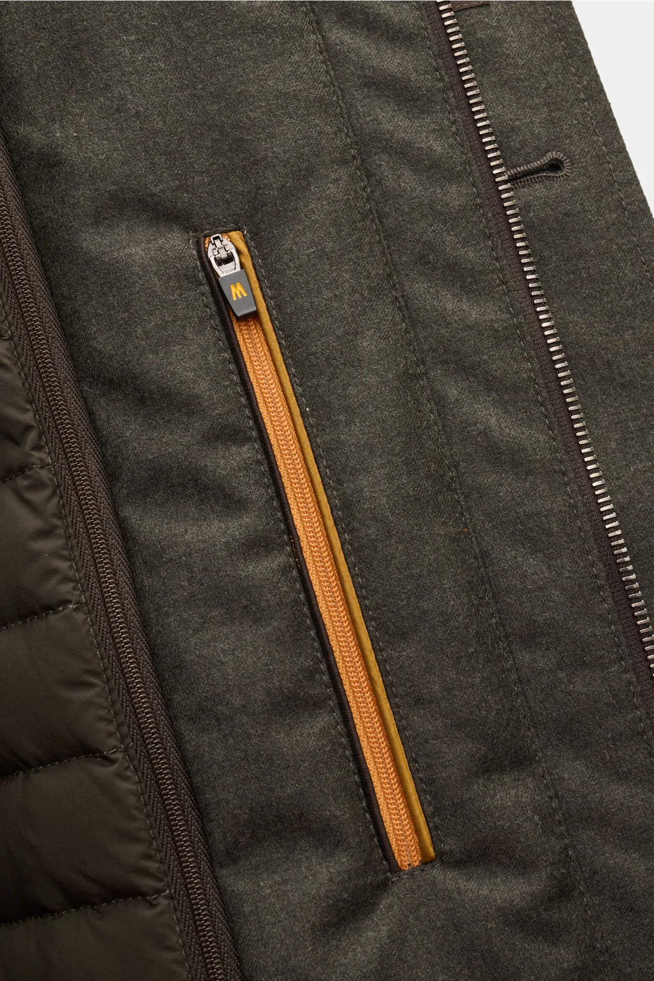 Moorer - Herren - Daunenjacke 'Isac' oliv meliert – Bild 7