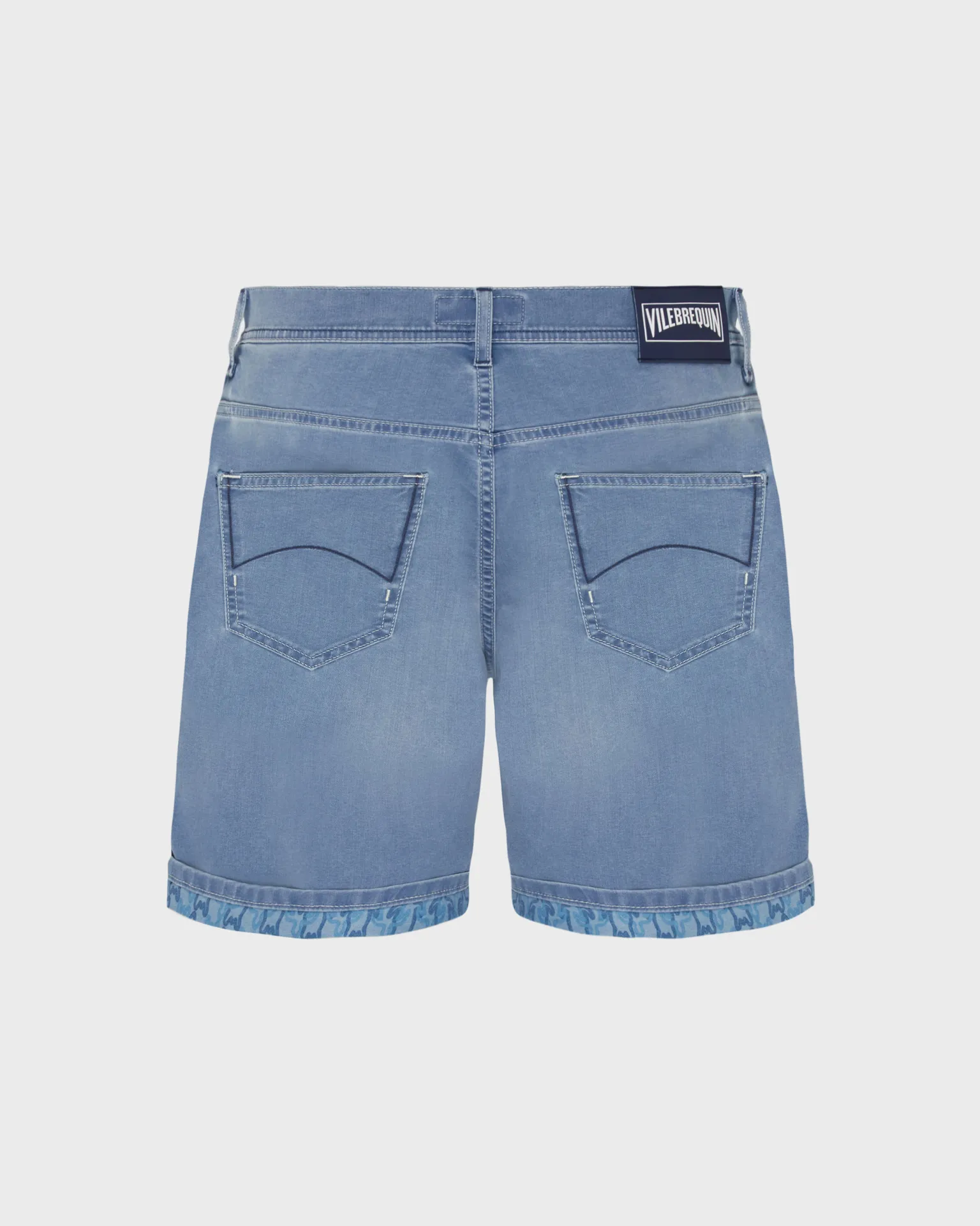 Vilebrequin - Turtles Net Denim-bermudashorts Für Herren - Bermuda - Garonne - Blau - Größe 36 – Bild 2
