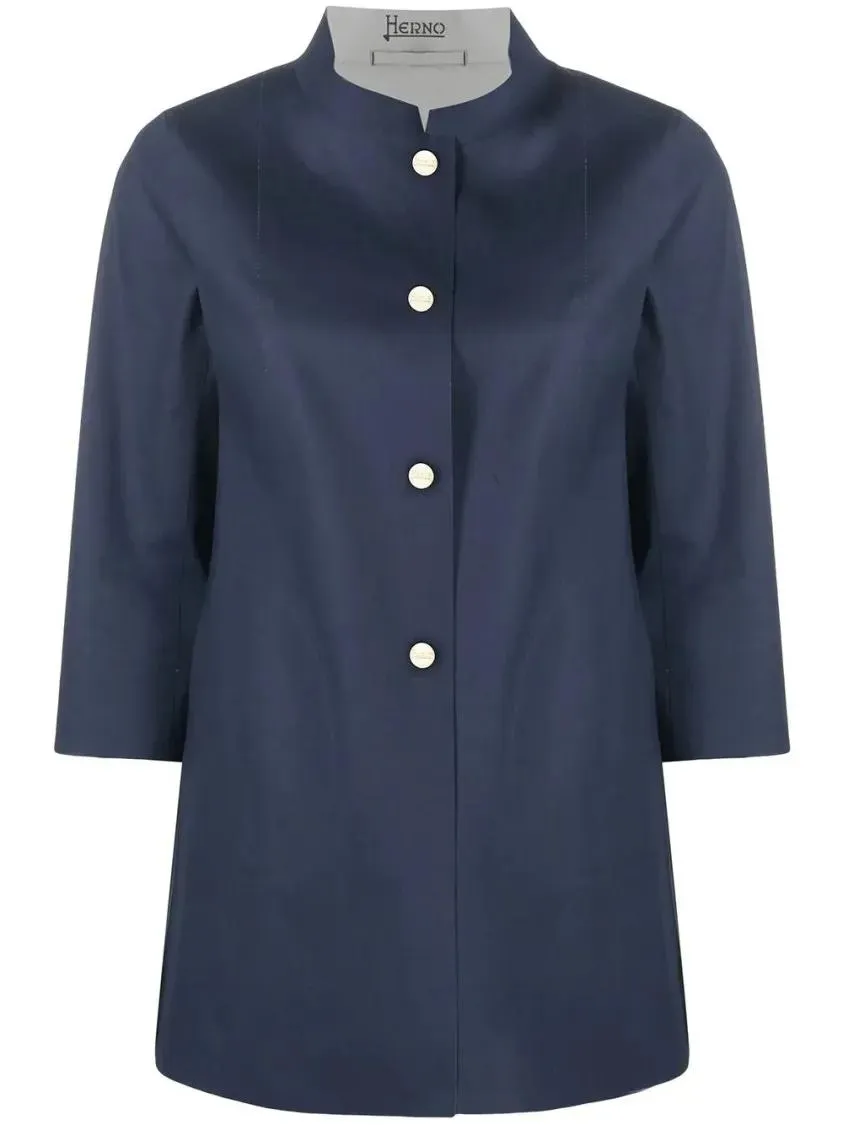 Herno - Tailored Navy Jacket - Größe 46 - blau Herno - Tailored Navy Jacket - Größe 46 - blau