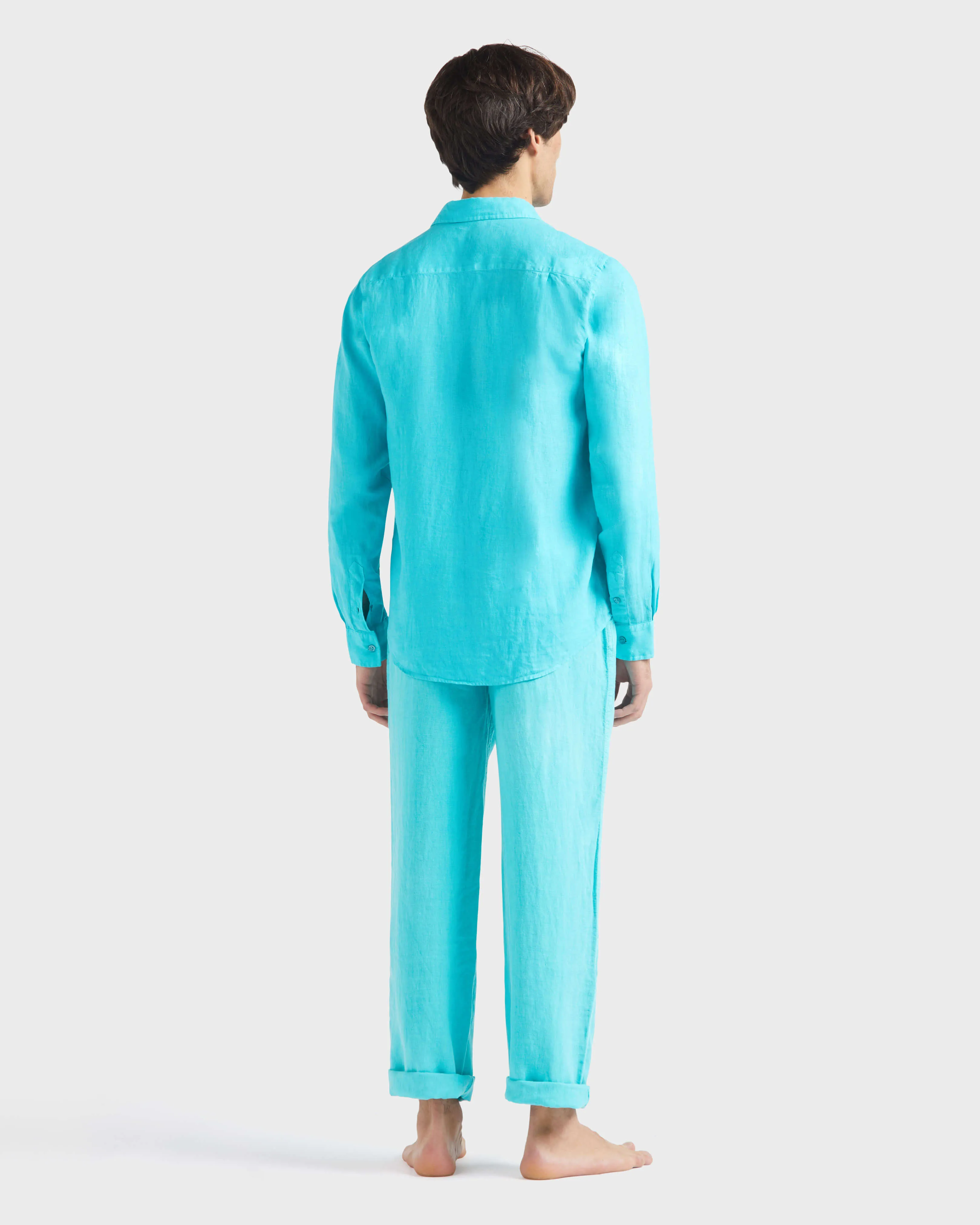 Vilebrequin - Solid Hemd Aus Leinen Für Herren - Hemd - Caroubis - Grün - Größe XXXL – Bild 4