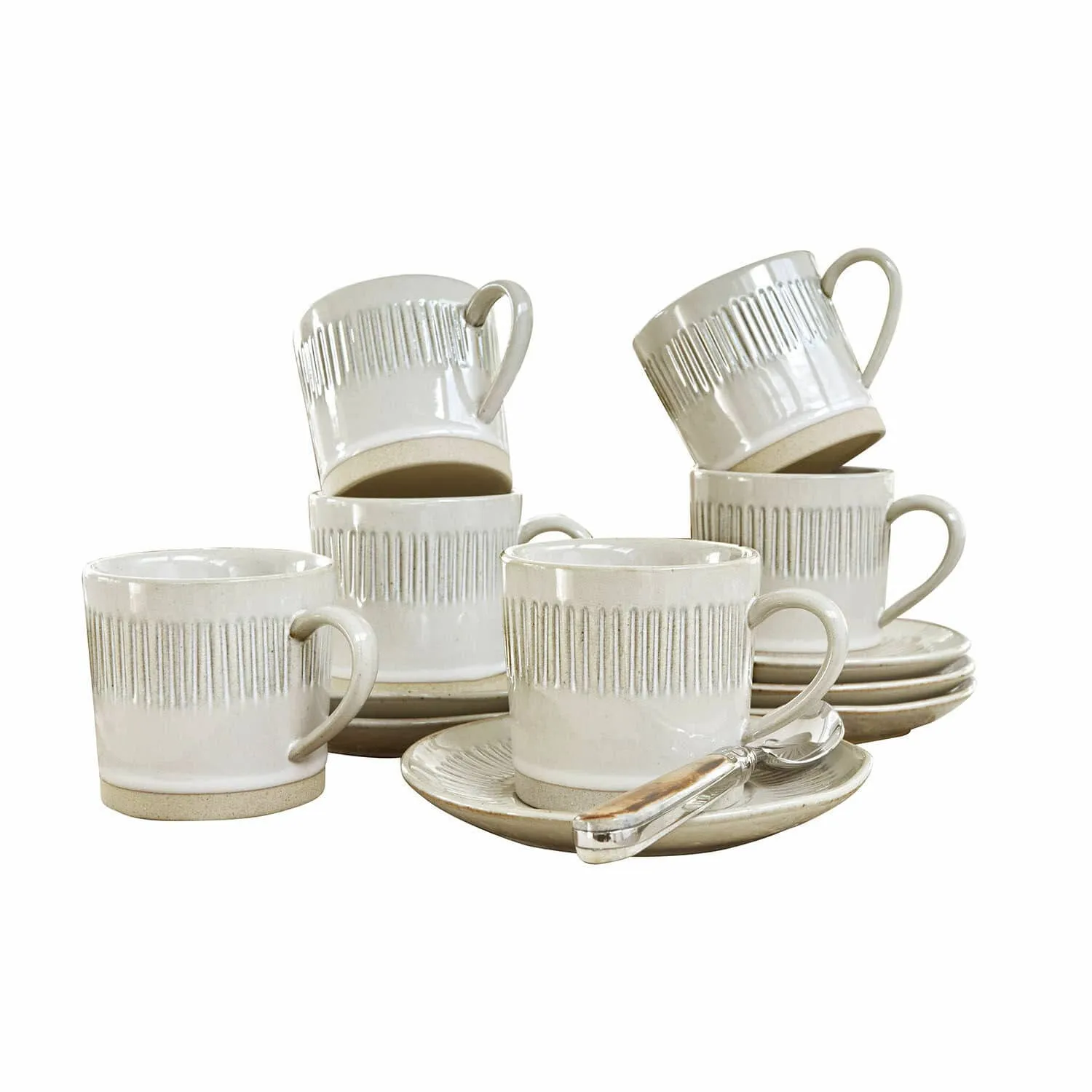 Tasse mit Untertasse 6er Set Périers – Bild 3