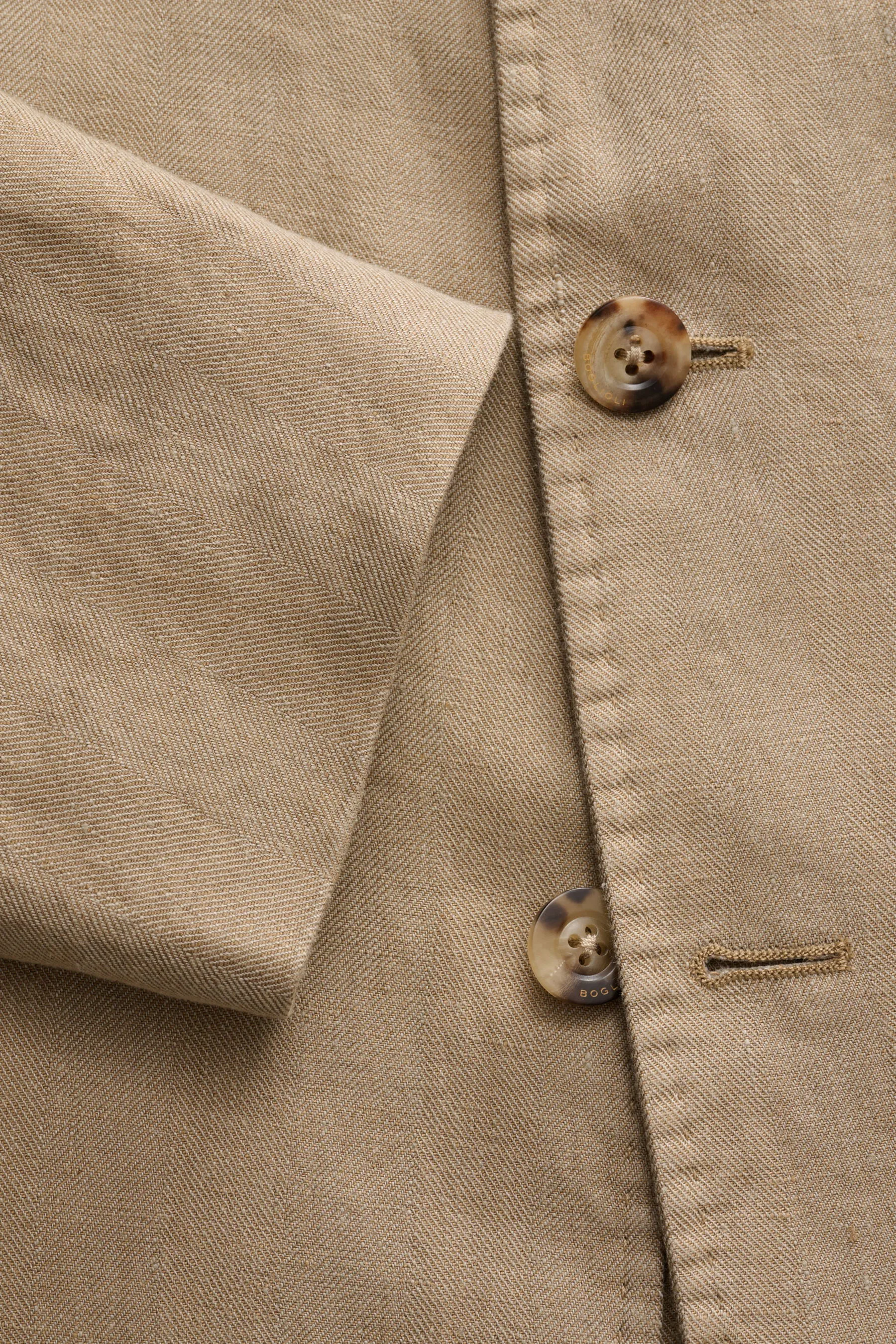 Boglioli - Herren - Leinensakko taupe – Bild 4