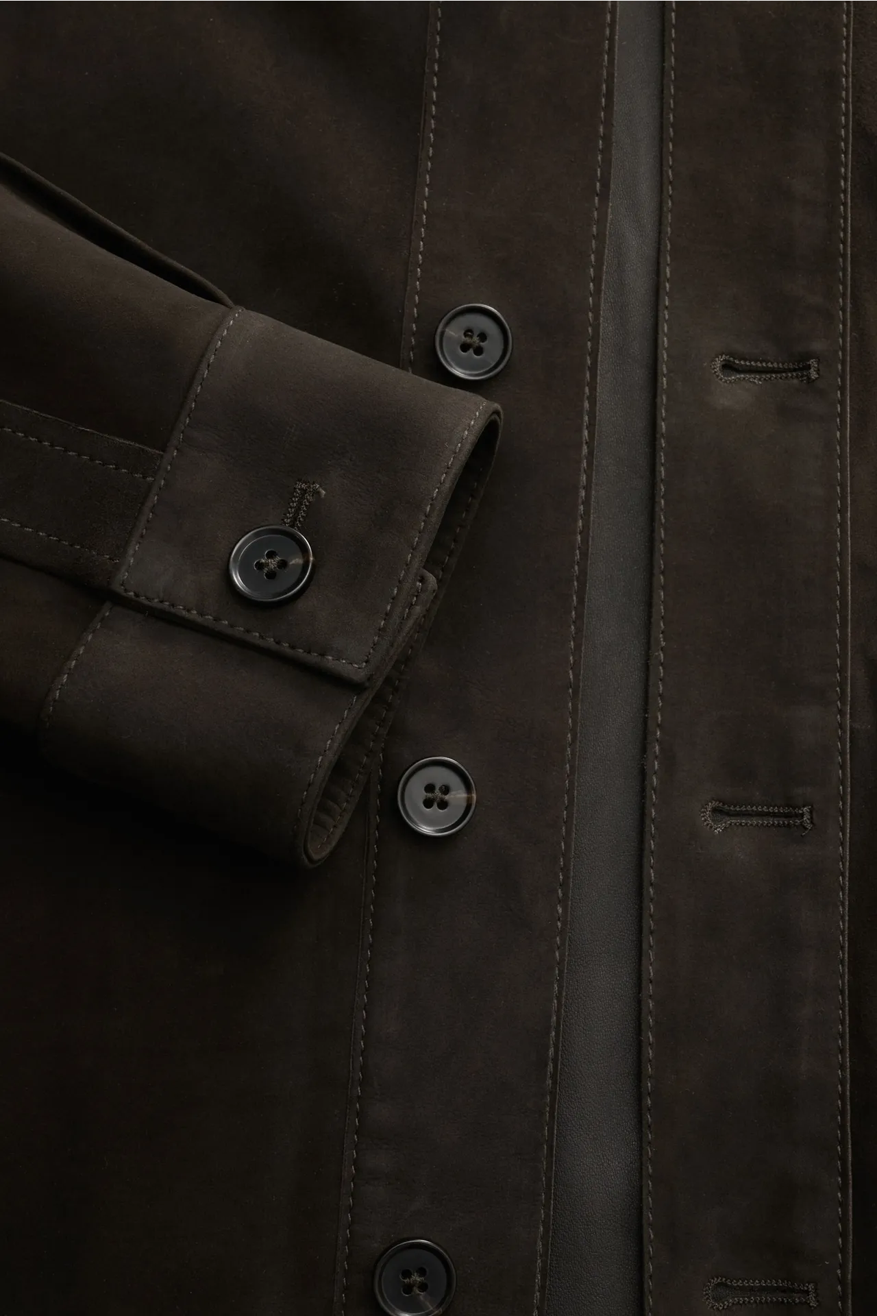 Arma - Herren - Velourslederjacke 'Dillen' anthrazit – Bild 4